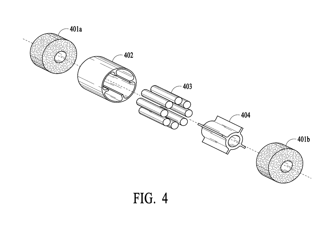 A professional utility patent drawing demonstrating vibration reduction for a high speed rotation apparatus USPTO submission.
