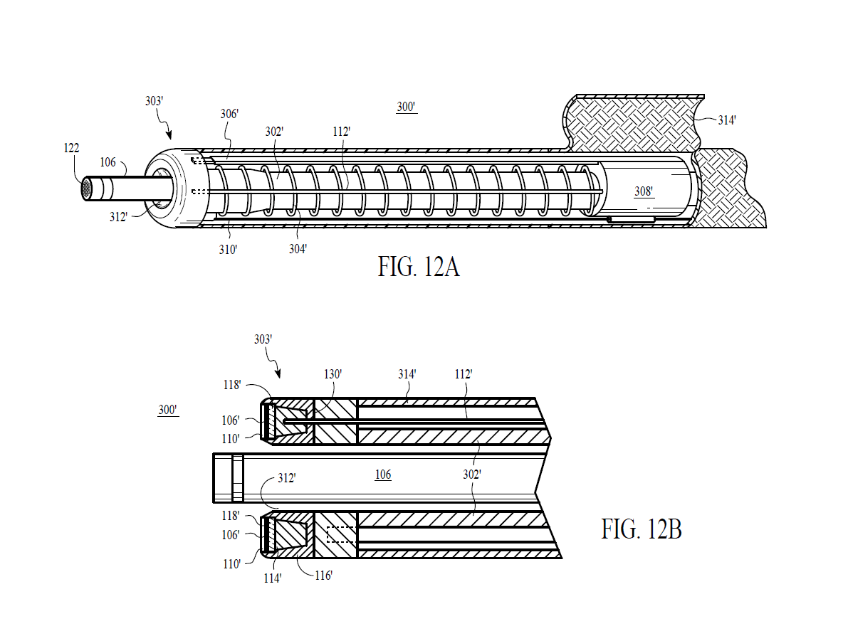 A professional utility patent drawing demonstrating a heart rejuvenation device for USPTO submission.